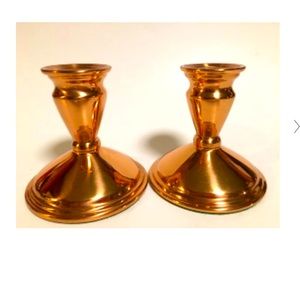 Vintage Coppercraft Copper Candlesticks